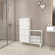 Шкаф за баня PAMIR 84,2x67,4 cм бял