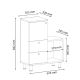Шкаф за баня PAMIR 84,2x67,4 cм бял