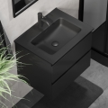 Шкаф за баня с мивка KENWOOD 61x52x45 см черен