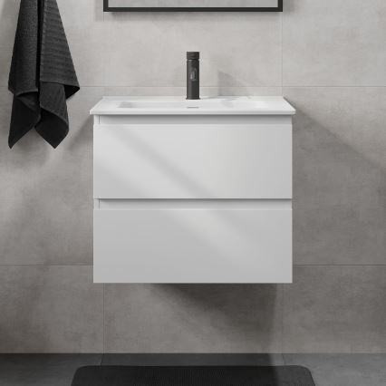 Шкаф за баня с мивка KENWOOD 61x52x47 cm бял