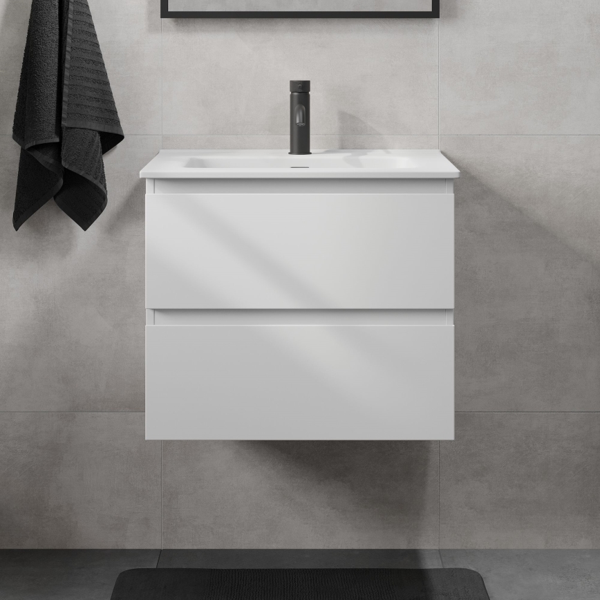 Шкаф за баня с мивка KENWOOD 61x52x47 cm бял