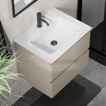 Шкаф за баня с мивка KENWOOD 61x52x47 cm маракеш/бял