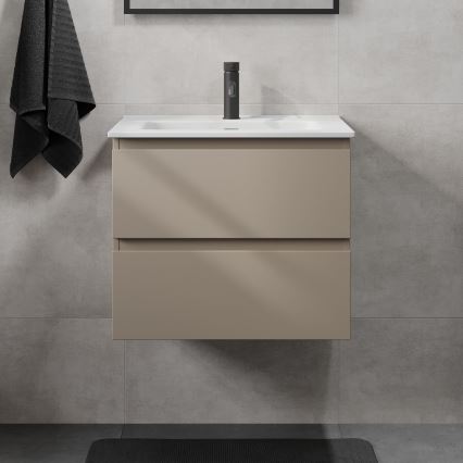 Шкаф за баня с мивка KENWOOD 61x52x47 cm маракеш/бял