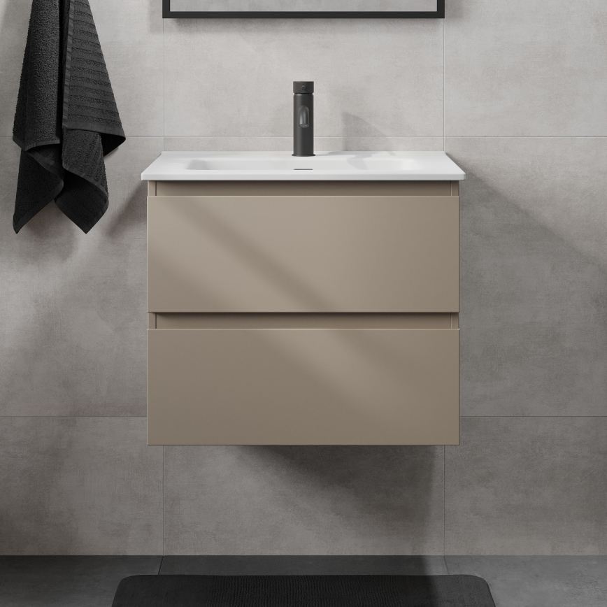 Шкаф за баня с мивка KENWOOD 61x52x47 cm маракеш/бял