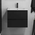 Шкаф за баня с мивка KENWOOD 61x52x47 см, черен
