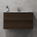Шкаф за баня с мивка KENWOOD 91x50x47 cm орех