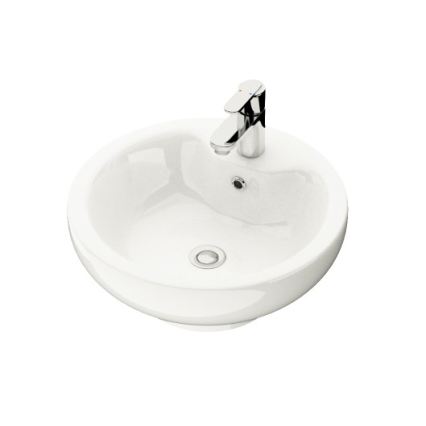 Шкаф за баня с мивка TRONDHEIM/DRAMMEN 90x57x46 см черен/бял