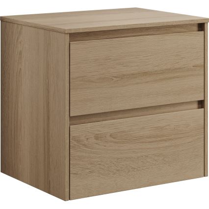 Шкаф за баня с мивка TRONDHEIM/VIKEDAL 60x57x46 cm дъб/бял