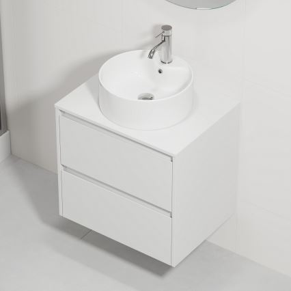 Шкаф за баня с мивка TRONDHEIM/VIKEDAL 60x57x46 см бял