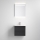 Шкаф за баня с мивка VIGO + стенено LED огледало с подсветка LED/10W/230V IP44 черно