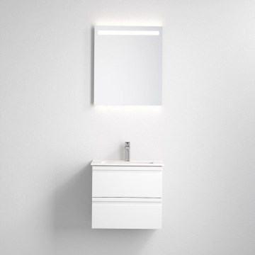 Шкаф за баня с умивалник VIGO + LED стенно огледало с вградена подсветка LED/10W/230V IP44 в бяло