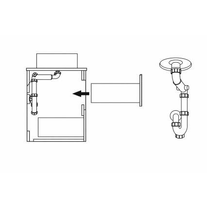 Шкаф за баня TRONDHEIM за мивка 60 см, дъб