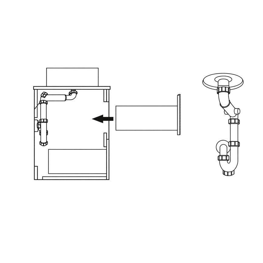 Шкаф за баня TRONDHEIM за мивка 90 см, антрацит