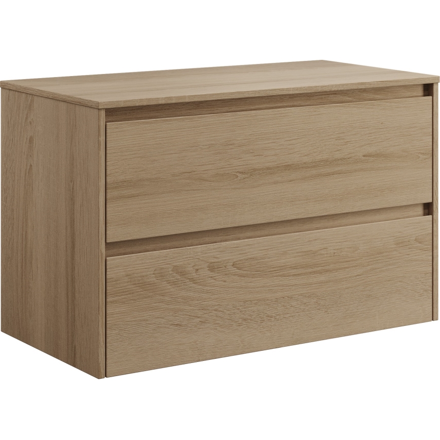 Шкаф за баня TRONDHEIM за мивка 90x57x46 см дъб