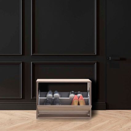 Шкаф за обувки 42x60 см кафяв