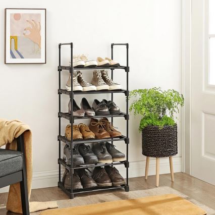 Шкаф за обувки ALVORO, черен