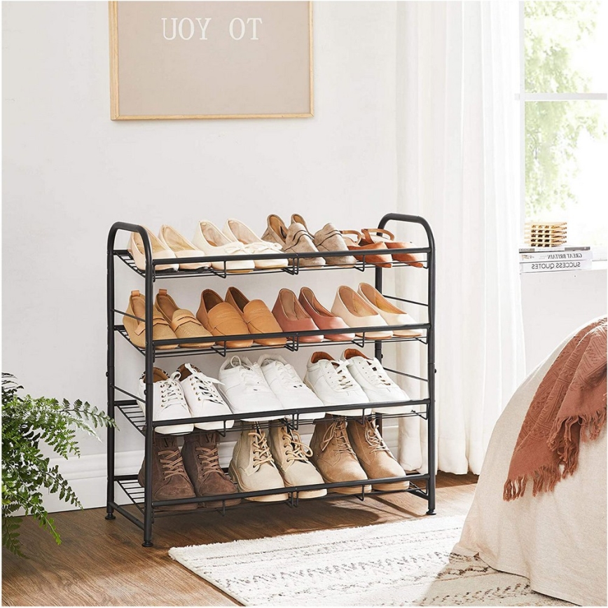 Шкаф за обувки ALVORO черен