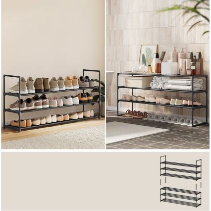 Шкаф за обувки ALVORO черен