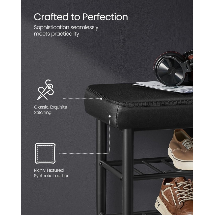 Шкаф за обувки ANDOR – черен