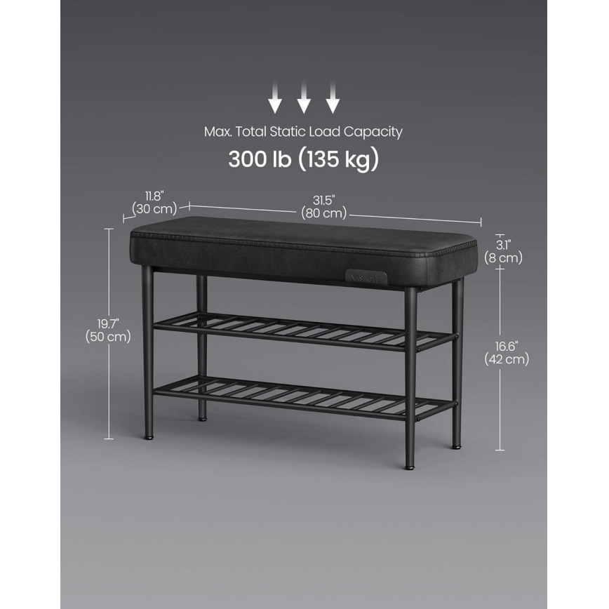 Шкаф за обувки ANDOR – черен
