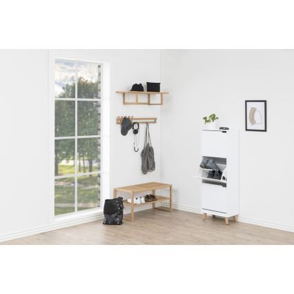 Обувница с 3 чекмеджета CARLY бяла