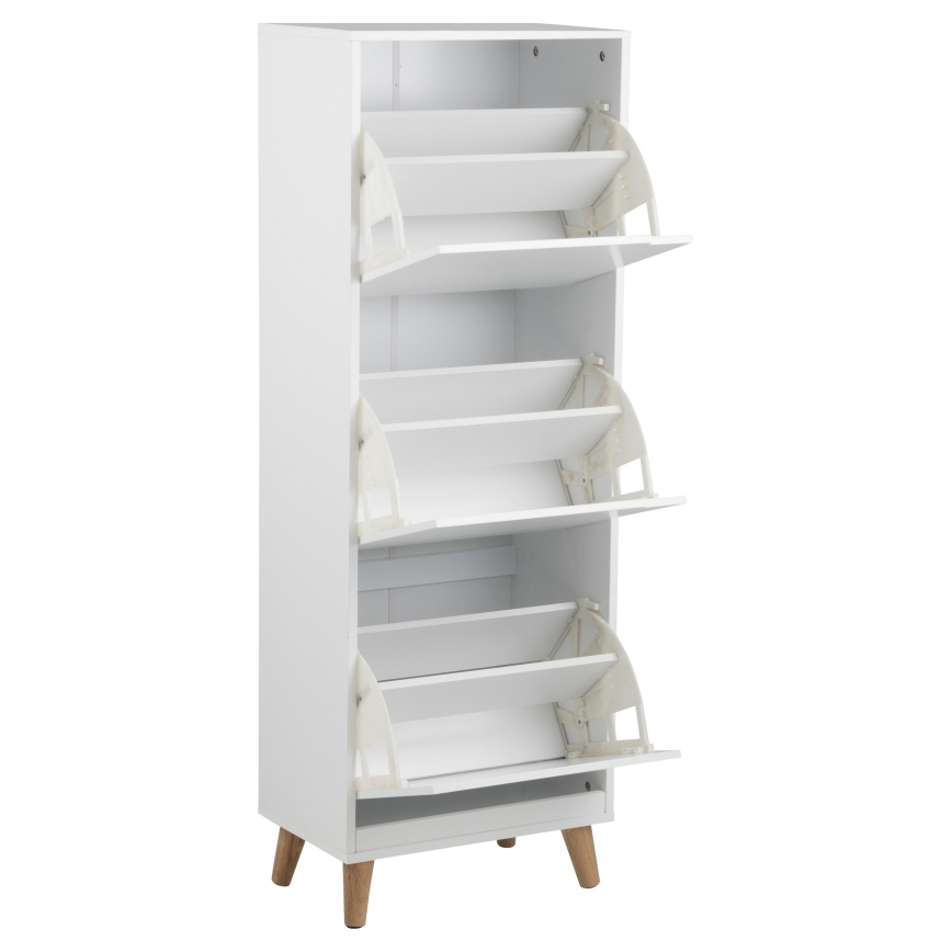 Обувница с 3 чекмеджета CARLY бяла