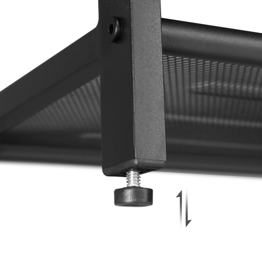 Шкаф за обувки DAVOR кафяв/черен