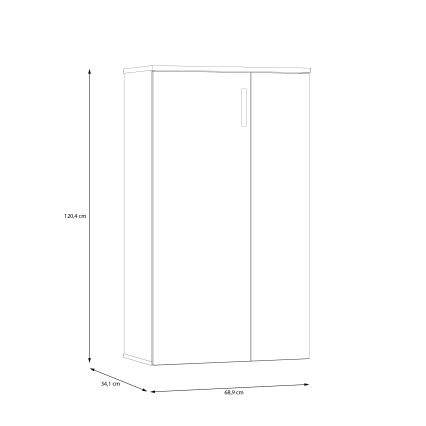 Шкаф за обувки ETON дъб Артизан
