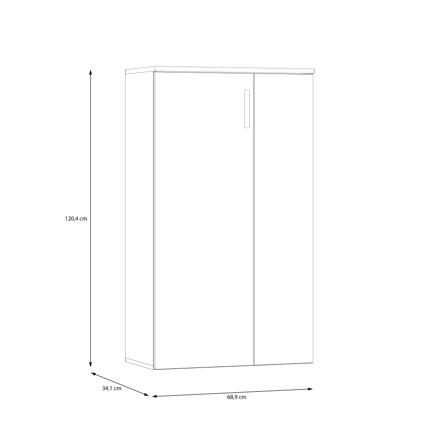 Шкаф за обувки ETON дъб Артизан