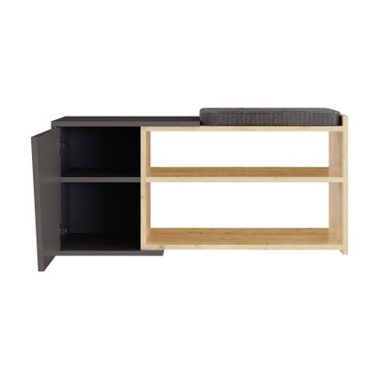 Шкаф за обувки FIONA 37x104 cм кафяв/антрацит