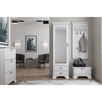 Шкаф за обувки VETICA 120x84 см кремав