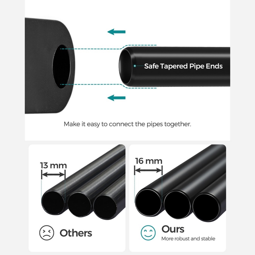 Шкаф за съхранение с рафтове и лост за дрехи MATIS 138x182 см черен