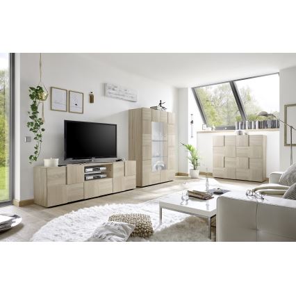 Шкаф за телевизор SERIAN, дъб сонома