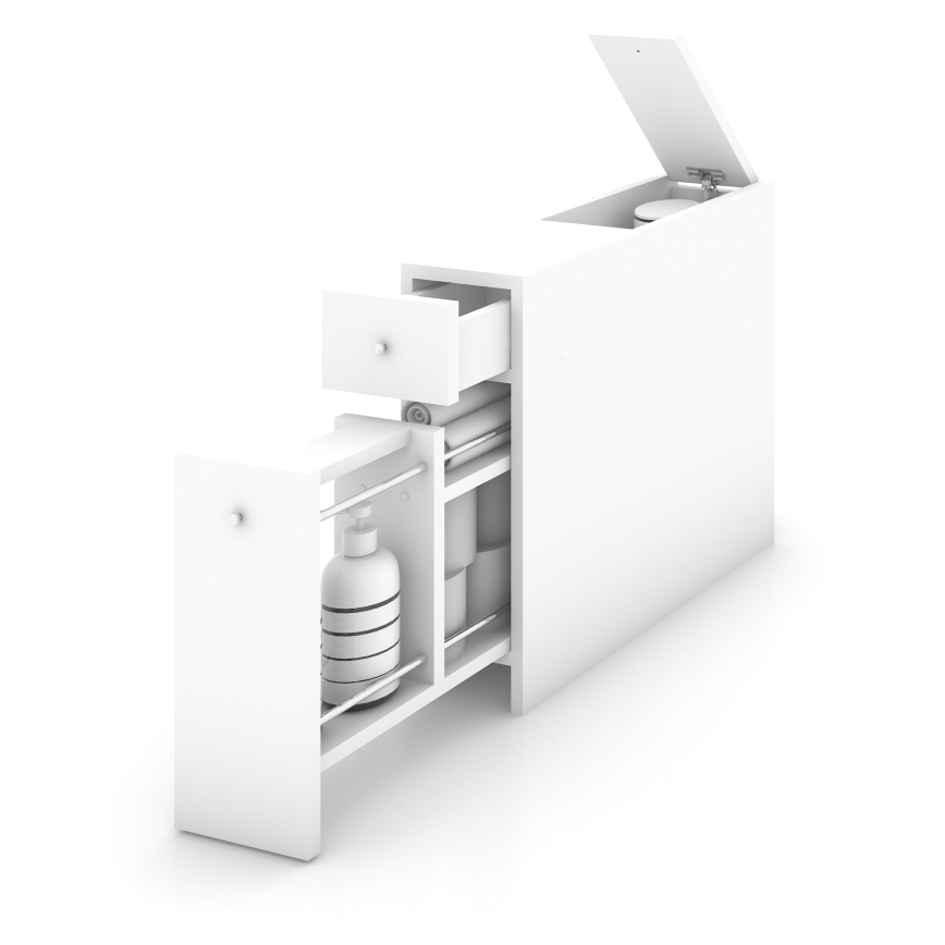 Шкафче за баня SMART 60x55 cм бял