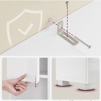 Шкафче KATY, бяло