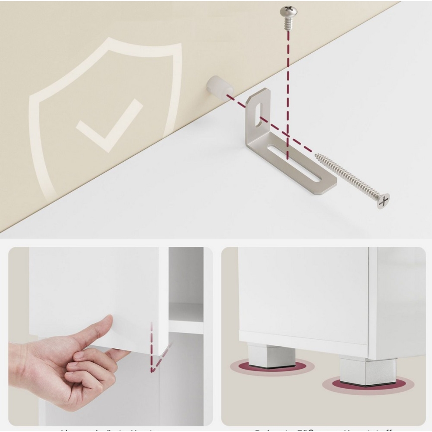 Шкафче KATY, бяло