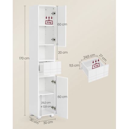 Шкафче KATY, бяло