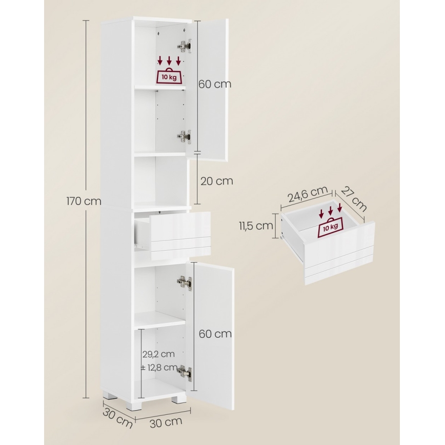 Шкафче KATY, бяло