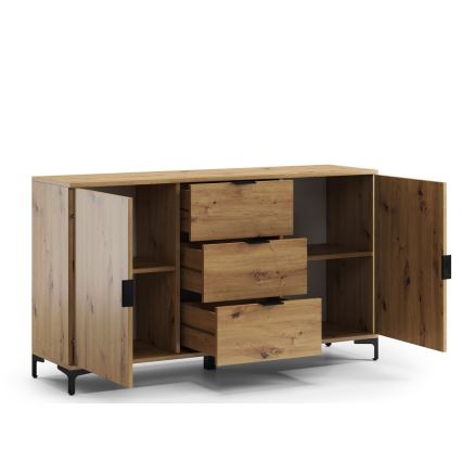 Скрин с чекмеджета и вратички LORA дъб artisan