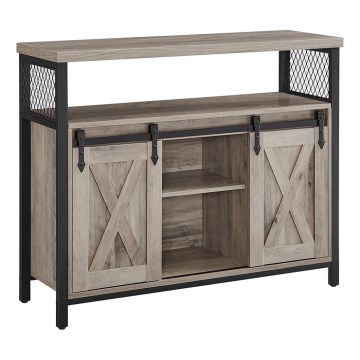 Скрин с плъзгащи се вратички FIRA таупе/черен