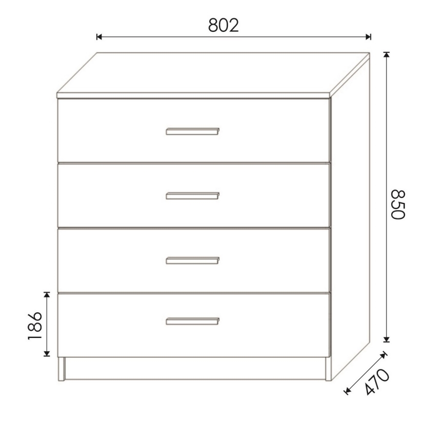 Скрин TIMON дъб крафт/черен