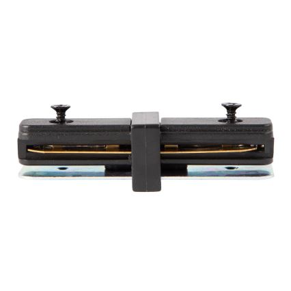 Съединител за осветителни тела в релсовата система 1-фазен прав черен