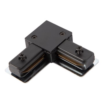 Съединител за осветителни тела в релсовата система 1-фазен тип L черен