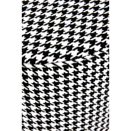 Табуретка ARUNA Ø 36 см бял/черен/златист