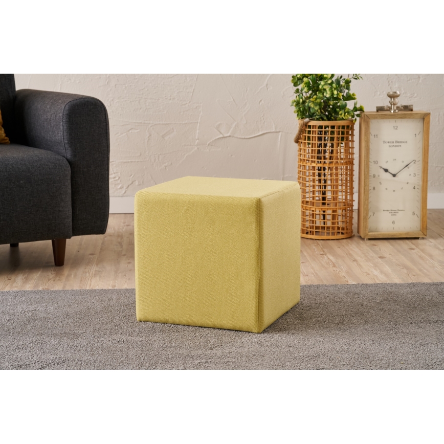 Табуретка CUBI 40x40 см жълта