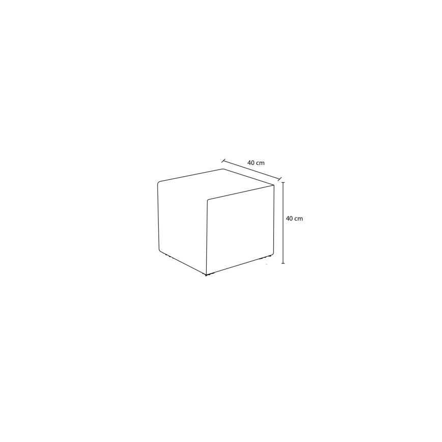 Табуретка CUBI 40x40 см кремава