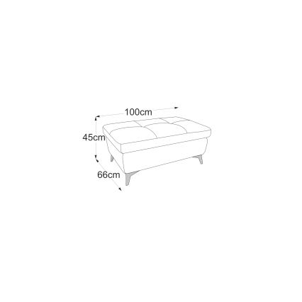 Табуретка SALERNO 66x100 см жълт
