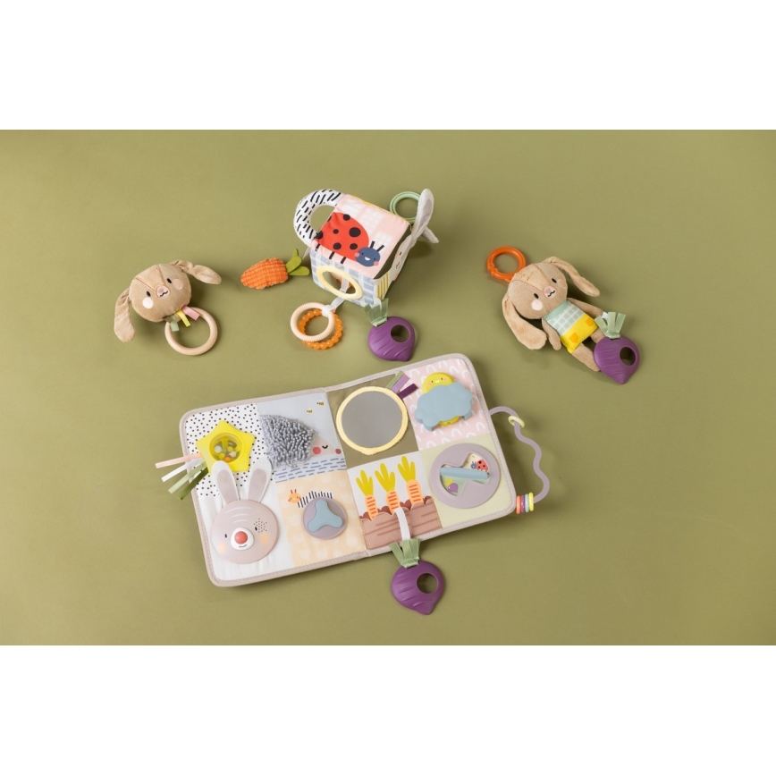 Taf Toys - Център за игра за детско креватче с мелодия Градина 3xAAA