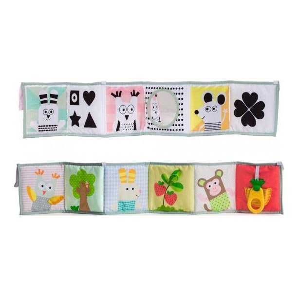 Taf Toys - Детска текстилна книга 3в1 животинки