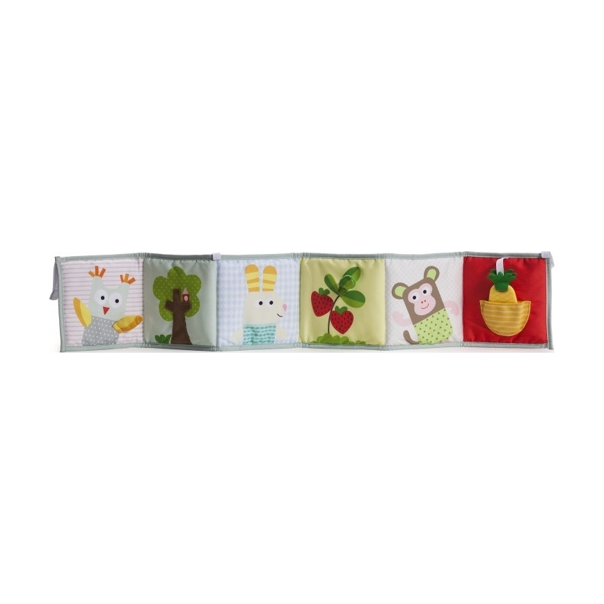 Taf Toys - Детска текстилна книга 3в1 животинки